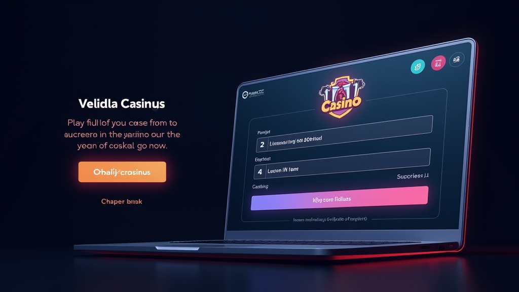 Eligibility checklist and verification screen beside a casino registration form